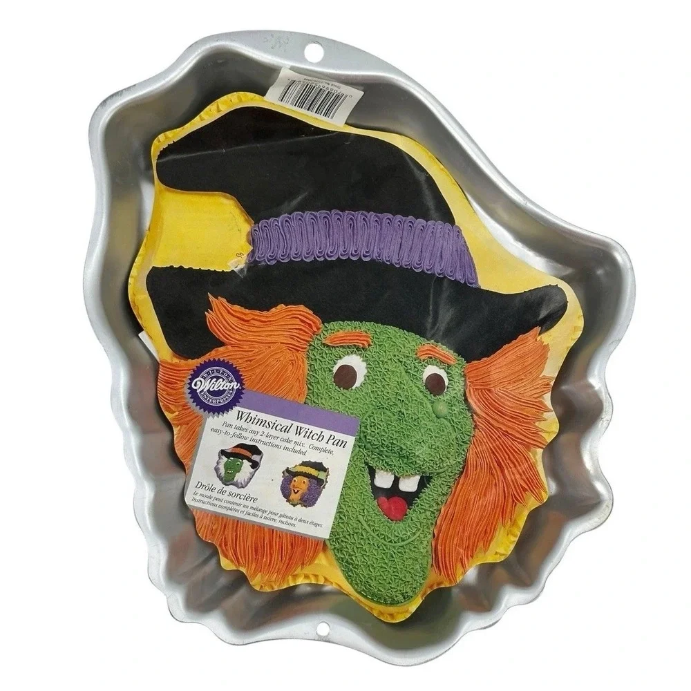 Vintage Wilton Whimsical Witch Novelty Cake Pan Mold Halloween Bewitched Party